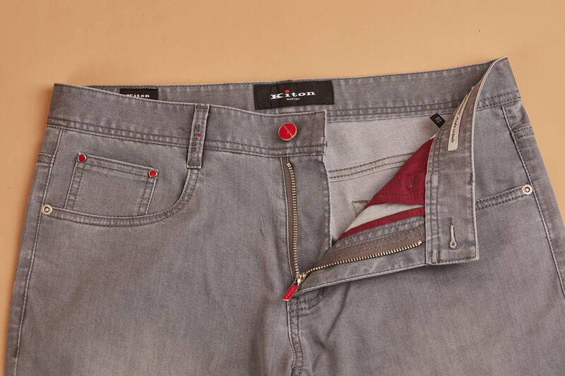 Мужские джинсы Kiton мужской джинса графитовый 178893-4