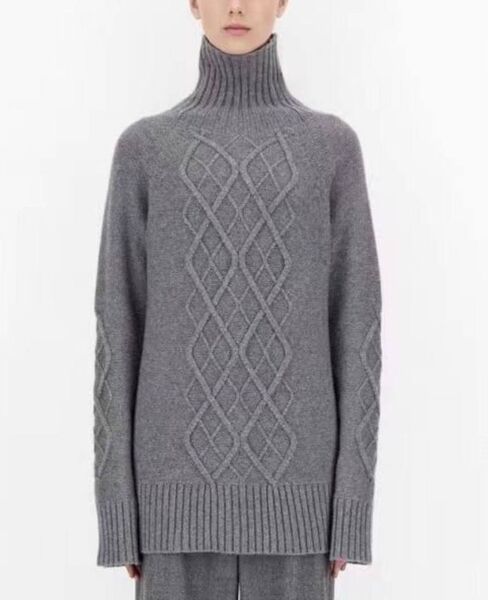 Свитер Max Mara женский вязаная ткань графитовый 128458