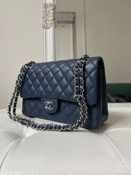 Сумка Chanel 2.55 женский кожа синий 146988-2