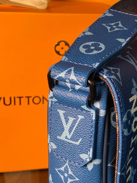 Мужская сумка мессенджер Louis Vuitton мужской канва синий 132076-9