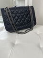 Сумка Chanel Vintage 28 см женский кожа синий 140265-4