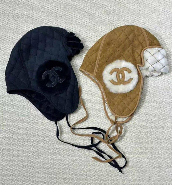 Женская шапка Chanel женский бежевый 172566-2