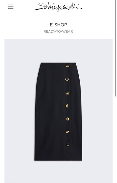 Юбка Schiaparelli женский черный 180674-2