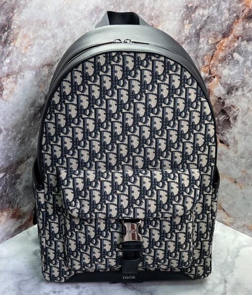 Мужской рюкзак Christian Dior мужской кожа черный 111555