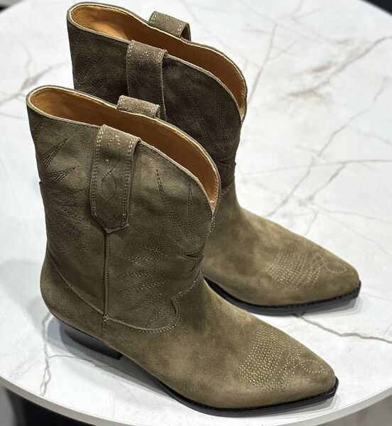 Сапоги Golden Goose женский замша болотный 167237