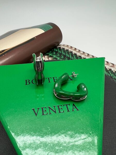 Серьги Bottega Veneta болотный 175521-2