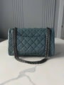 Сумка Chanel Vintage 28 женский кожа бирюзовый 134331-3