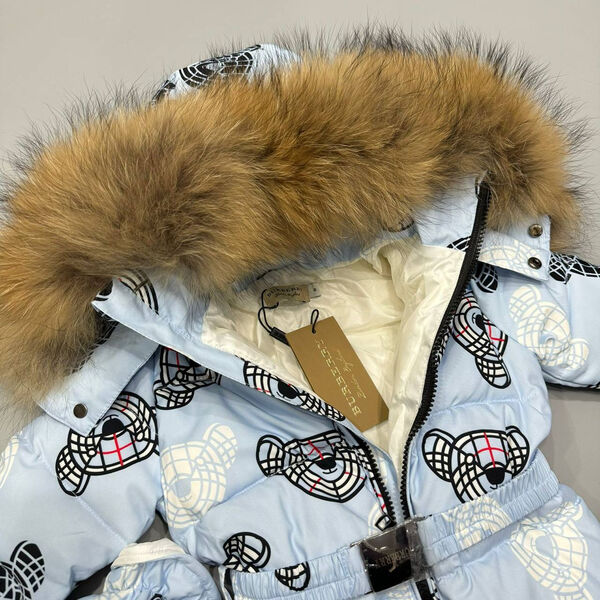 Детский комбинезон Burberry бирюзовый 166097-4