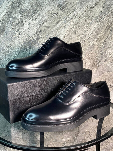 Мужские туфли Prada мужской кожа черный 172625-2