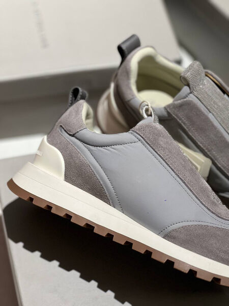 Кроссовки Brunello Cucinelli женский нейлон графитовый 160941-2