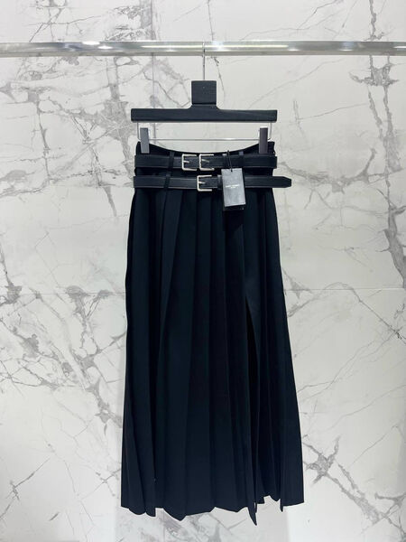 Юбка Saint Laurent женский черный 159421-5