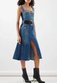 Платье Alexander McQueen женский джинса синий 148370