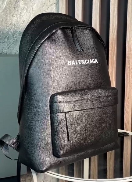 Мужской рюкзак Balenciaga мужской кожа черный 167098-2
