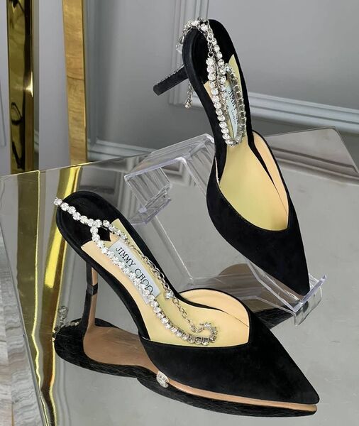 Туфли Jimmy Choo женский замша черный 138341