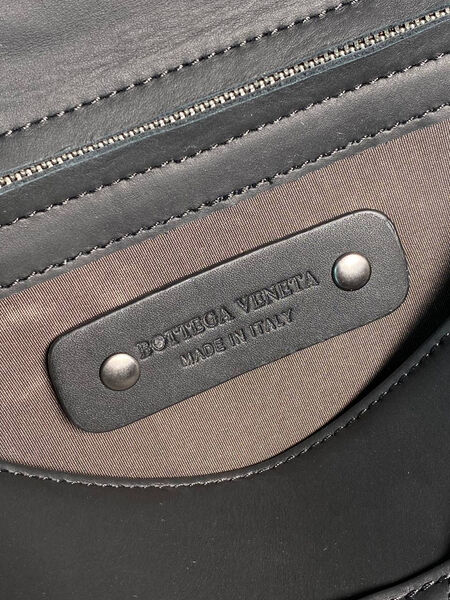 Мужская сумка мессенджер Bottega Veneta мужской кожа черный 170727-8