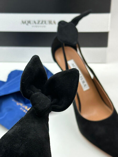 Туфли Aquazzura женский замша черный 100477-2