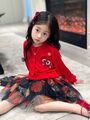 Детский кардиган Dolce & Gabbana бордовый 177473