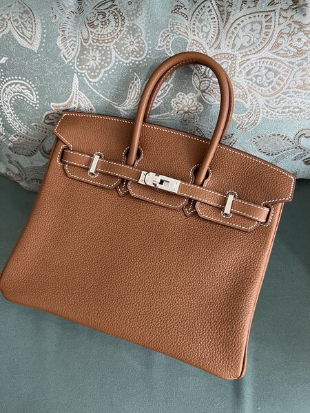 Сумка Hermès Birkin 25 женский кожа 139359-3