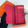 Кошелек Hermès женский кожа бордовый 103068-2