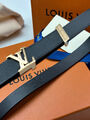 Женский ремень Louis Vuitton женский кожа черный 139016-2