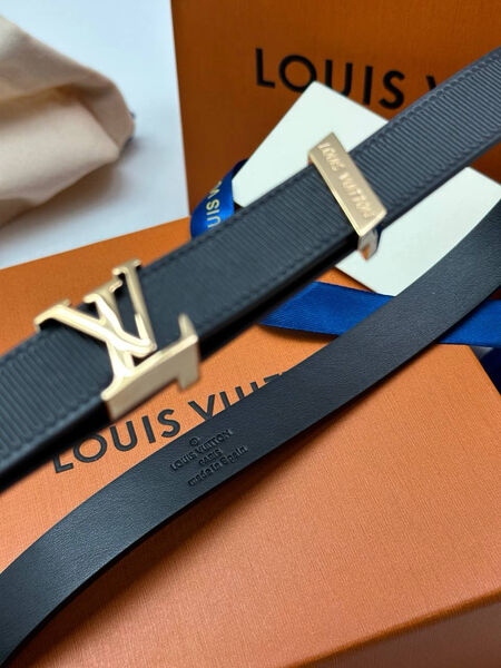 Женский ремень Louis Vuitton женский кожа черный 139016-2