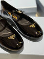 Балетки Prada женский кожа черный 173735-3
