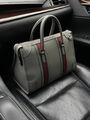 Дорожная сумка Gucci мужской кожа графитовый 100556-5