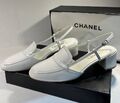 Туфли Chanel женский кожа белый 121472-1