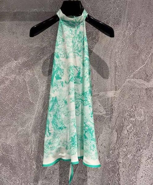 Топ Christian Dior женский бирюзовый 154930