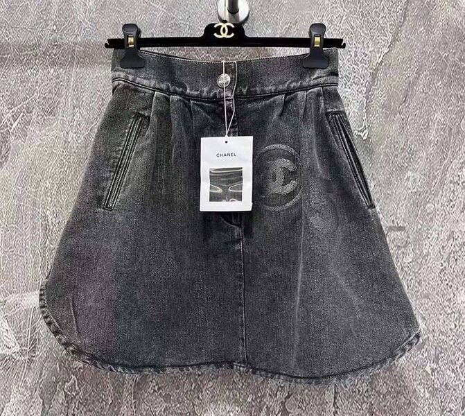 Юбка Chanel женский джинса графитовый 106917
