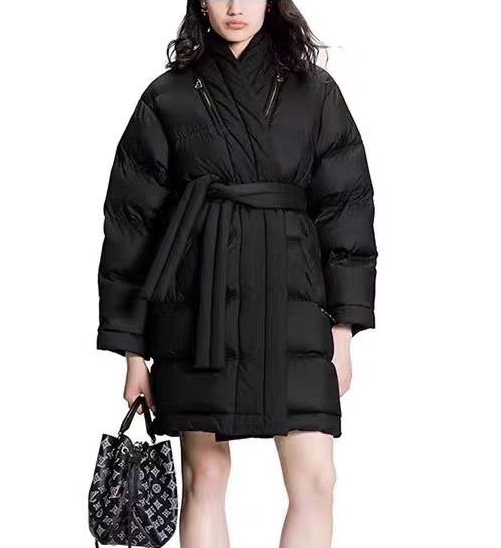 Пуховик Louis Vuitton женский черный 93276