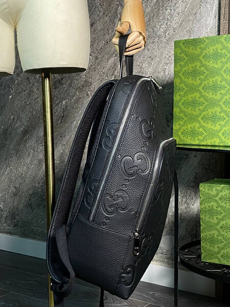 Мужской рюкзак Gucci мужской кожа черный 143072-9