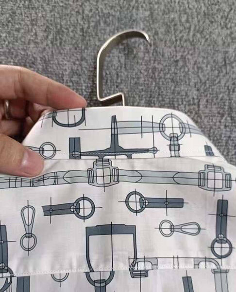 Мужская рубашка Hermès мужской графитовый 101801-5