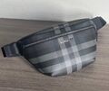 Мужская сумка слинг Burberry мужской кожа графитовый 156144-1