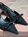 Туфли Miu Miu женский стразы черный 138140-5