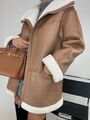 Дубленка Fendi женский бежевый 19421-1