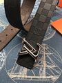 Ремень Louis Vuitton мужской кожа черный 63648-2