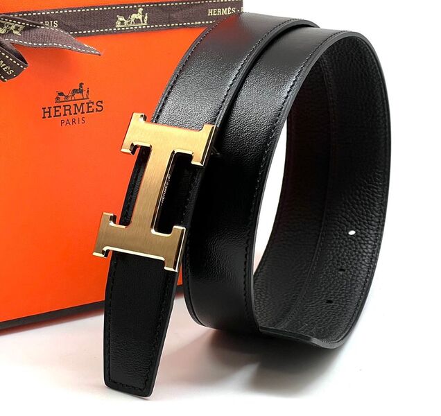 Женский ремень Hermès женский кожа черный 21703