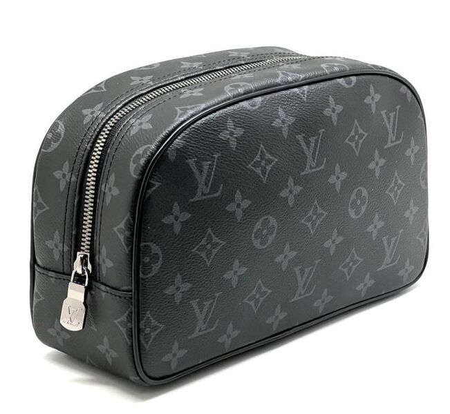 Косметичка Louis Vuitton женский канва черный 152413