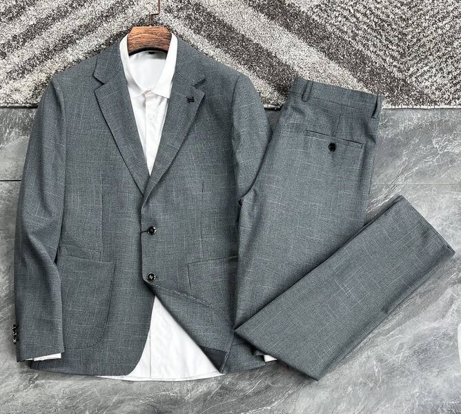 Мужской костюм Zegna мужской графитовый 173400