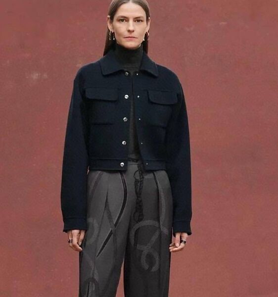 Полупальто Hermès женский черный 199212