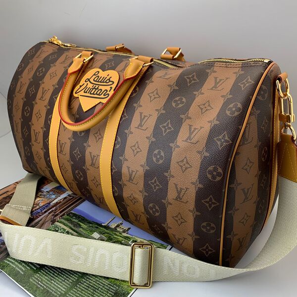 Дорожная сумка Louis Vuitton мужской канва monogram оранжевый 19223