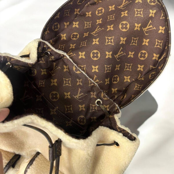 Рюкзак Louis Vuitton женский кожа бежевый 171756-2
