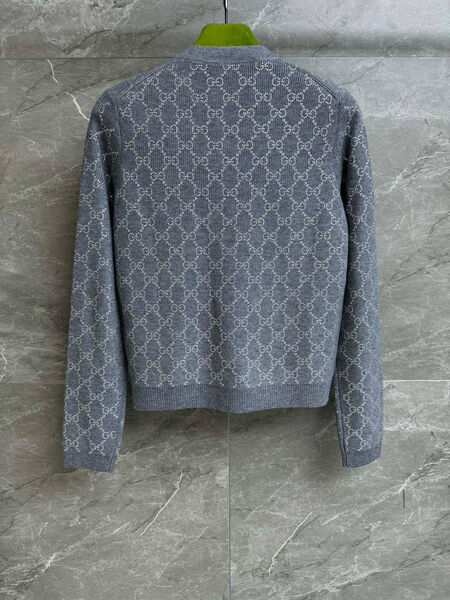 Кардиган Gucci женский вязаная ткань графитовый 163695-2