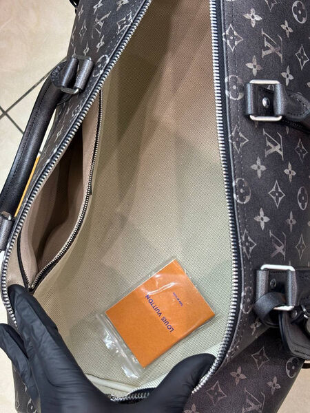 Дорожная сумка Louis Vuitton мужской кожа черный 167110-5