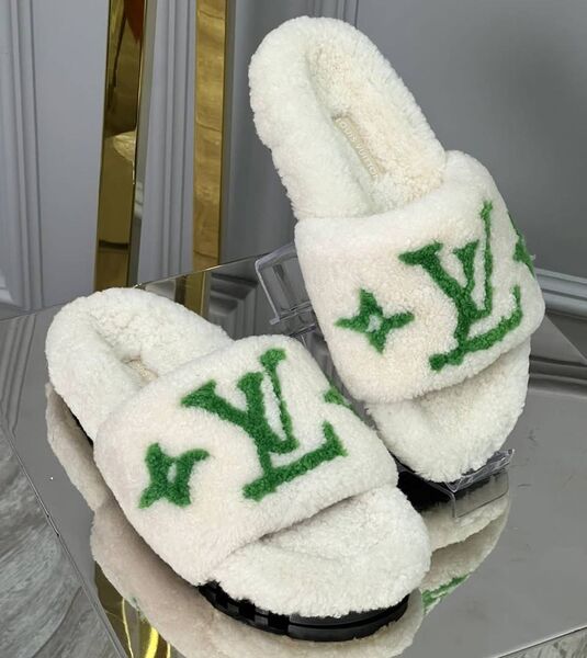 Тапочки Louis Vuitton женский белый 140406