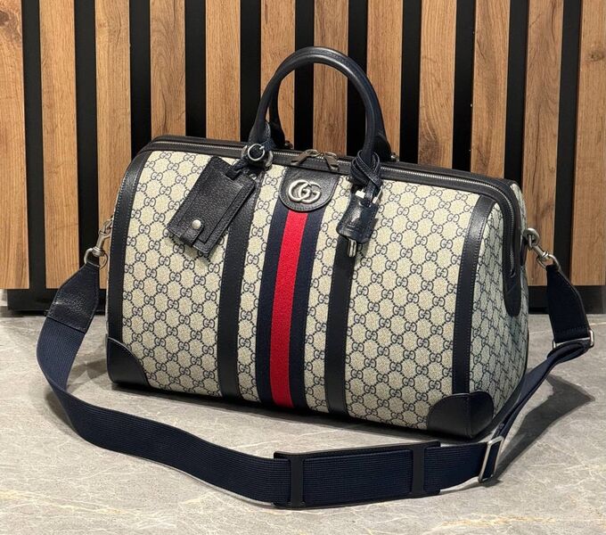 Дорожная сумка Gucci женский канва бежевый 189423