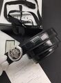 Мужской ремень Gucci мужской кожа черный 52391-3