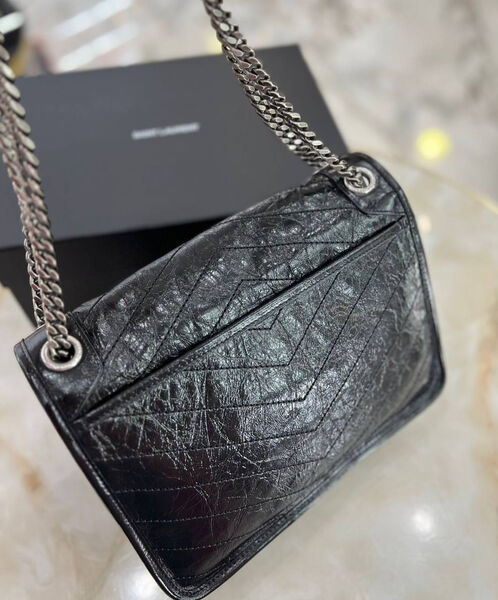 Сумка Saint Laurent женский кожа черный 175008-2