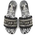 Шлепки Christian Dior женский текстиль черный 88218
